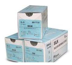 Picture of Suture without Needle Sofsilk™ Braided Silk Nonabsorbable Coated Size 0 24 Inch SutureS-346