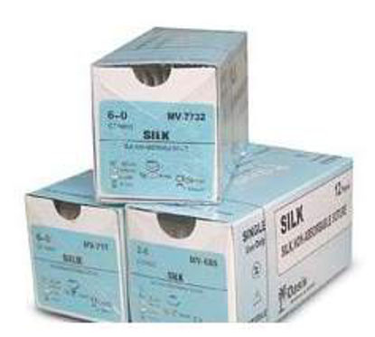 Picture of Suture without Needle Sofsilk™ Braided Silk Nonabsorbable Coated Size 3 - 0 30 Inch SutureS-404