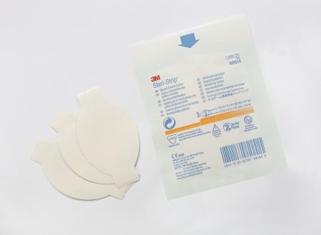 Picture of Wound Closure System Steri-Strip™ Wound Closure System 1/2 X 1-7/8 Inch Nonwoven Material Reinforced Strip WhiteW8514