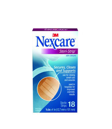 Picture of Skin Closure Strip Nexcare™ Steri-Strip™ 1/2 X 4 Inch Ventilated Strip WhiteH1547