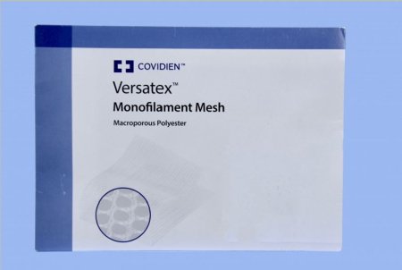 Picture of Monofilament Mesh Versatex™ Nonabsorbable Knitted Polyester Monofilament 15 X 10 cm Rectangle Style SterileVTX1510