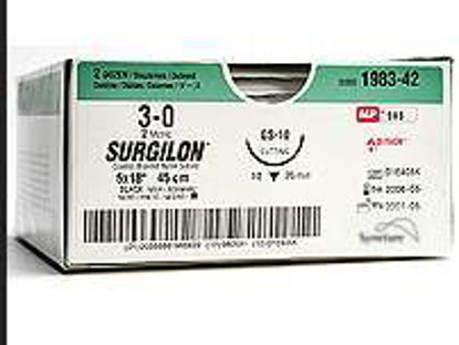 Picture of Suture without Needle Surgilon™ Braided Nylon Nonabsorbable Coated Size 4 - 0 30 Inch Suture88861919-31