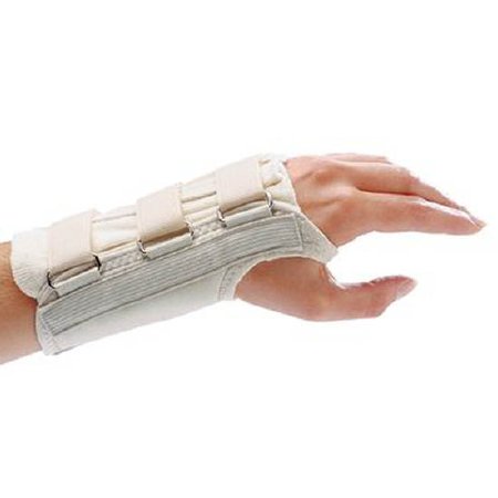Picture of Wrist Brace Rolyan® D-Ring™ Aluminum / Polyester / Cotton / Foam / Polyester Right Hand Beige MediumA611RM