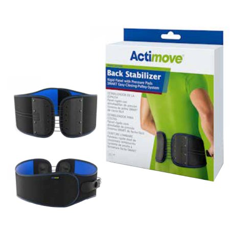 Picture of Rigid Panel Back Stabilizer with Pressure Pads Actimove® Sports Edition 2X-Large / 3X-Large SMART Easy-Closing-Pulley-System 45 to 49 Inch Waist Circumference Adult7553513