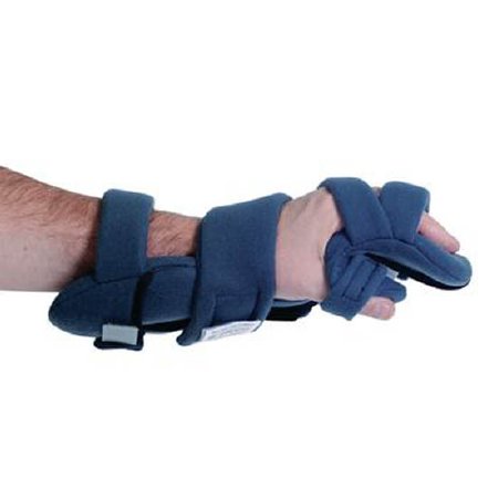 Picture of Contracture Wrist / Hand / Finger Orthosis Rolyan® HANZ™ Antimicrobial Fabric Right Hand Blue Small79060201