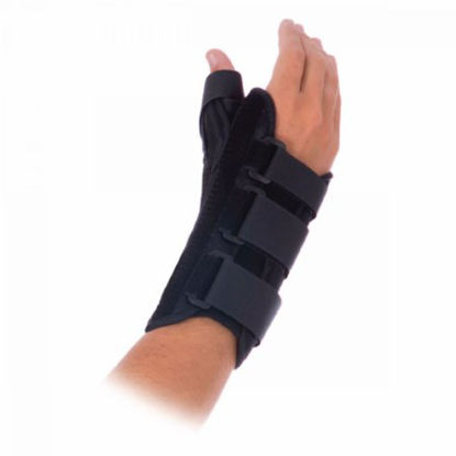 Picture of Wrist Brace with Thumb Spica Rolyan® Aluminum / Lycra® / Nylon Right Hand Black Small92722401