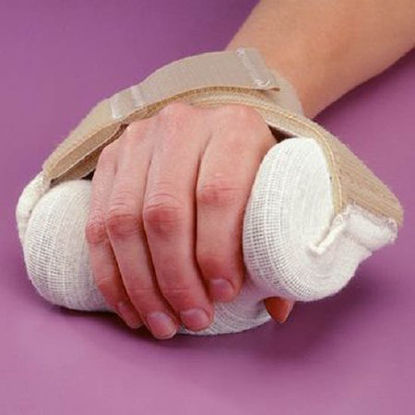 Picture of Hand Positioning Splint Rolyan® Carve-It™ Foam Left or Right Hand Beige / White Small / MediumA812610