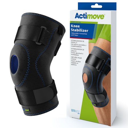 Picture of Knee Stabilizer Actimove® Sports Edition X-Large Pull-On / D-Ring / Hook and Loop Strap Closure 20 to 22 Inch Thigh Circumference Left or Right Knee7245304