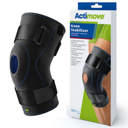 Picture of Knee Stabilizer Actimove® Sports Edition X-Large Pull-On / D-Ring / Hook and Loop Strap Closure 20 to 22 Inch Thigh Circumference Left or Right Knee7245304
