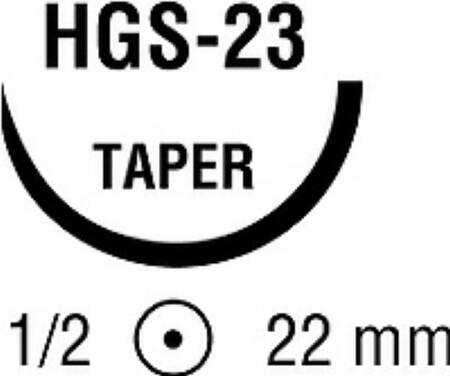 Picture of Suture with Needle Ti•Cron™ Nonabsorbable Coated Blue Suture Braided Polyester Size 2 - 0 18 Inch Suture 1-Needle 22 mm Length 1/2 Circle Taper Point Needle88863374-52