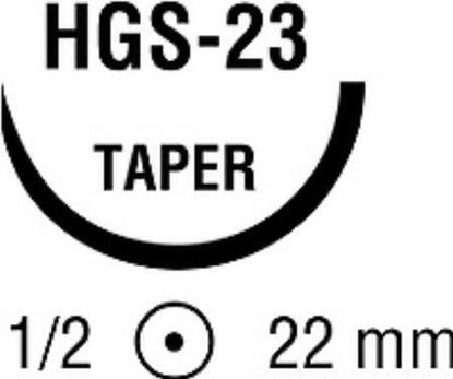 Picture of Suture with Needle Ti•Cron™ Nonabsorbable Coated Blue Suture Braided Polyester Size 2 - 0 18 Inch Suture 1-Needle 22 mm Length 1/2 Circle Taper Point Needle88863374-52