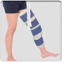 Picture of Knee Immobilizer ezy wrap® One Size Fits Most 20 Inch Length Left or Right Knee1259-UL-C2-20