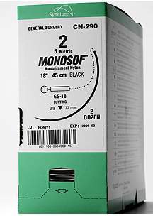 Picture of Suture without Needle Stainless Steel Nonabsorbable Size 2 18 Inch Suture88862408-83