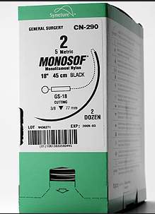 Picture of Suture without Needle Stainless Steel Nonabsorbable Size 0 18 Inch Suture88862407-63