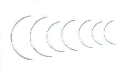 Picture of Suture Needle Integra® Miltex® 1/2 Circle Cutting Edge Needle Cutting Edge Type Size 5 NeedleMS192-5