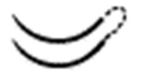 Picture of Suture with Needle Absorbable Uncoated Undyed Suture Chromic Gut Size 4 - 0 12 Inch Suture Double-Armed 13 mm Length 3/8 Circle Reverse Cutting Needle751G