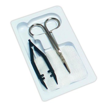 Picture of Suture Removal Tray Curity™ Metal Scissor Style HandleBN06-8100
