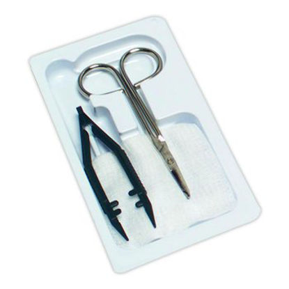 Picture of Suture Removal Tray Curity™ Metal Scissor Style HandleBN06-8100