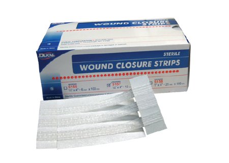 Picture of Skin Closure Strip 1/4 X 4 Inch Nonwoven Material Reinforced Strip White5156