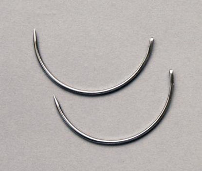Picture of Suture Needle Richard-Allan® 1/2 Circle Taper Point Needle Mayo Catgut Type Size 6 Needle216706