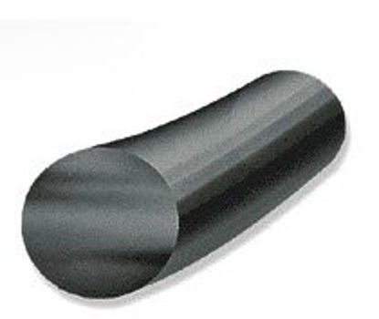 Picture of Suture with Needle Ethilon™ Nonabsorbable Uncoated Black Suture Monofilament Nylon Size 10 - 0 12 Inch Suture Double-Armed 6.5 mm Length 3/8 Circle Micropoint - Spatula Needle7770G