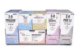 Picture of Suture with Needle PDS™ II Absorbable Uncoated Violet Suture Monofilament Polydioxanone Size 2 - 0 27 Inch Suture 1-Needle 36 mm Length 1/2 Circle Reverse Cutting NeedleZ466H