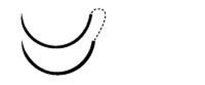 Picture of Suture with Needle Prolene™ Nonabsorbable Uncoated Blue Suture Monofilament Polypropylene Suture Size 5 - 0 36 Inch Suture Double-Armed 12 mm Length 3/8 Circle Taper Point Needle8720H