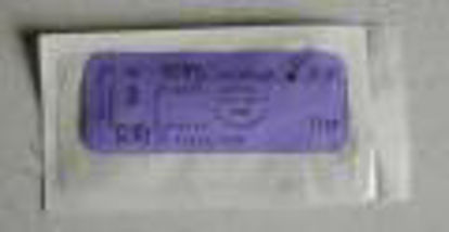 Picture of Suture with Needle Coated Vicryl™ Rapide Absorbable Coated Undyed Suture Braided Polyglactin 910 Size 2 - 0 27 Inch Suture 1-Needle 26 mm Length 1/2 Circle Taper Point NeedleVR417