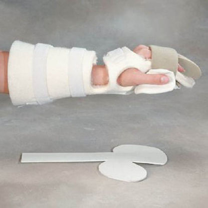 Picture of Palm Protector Splint Rolyan® Progressive™ Pre-Cut Foam Left Hand White One Size Fits MostA812333