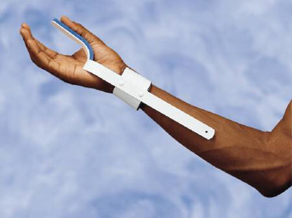Picture of Thumb Splint DeRoyal® One Size Fits Most Hook and Loop Closure Left or Right Hand Tan9131-00