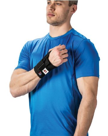 Picture of Wrist Support Swede-O® Reflex Open Palm Elastic / Nylon / Polyester / Polyethylene Left Hand Black LargeWST-6800-L-LG