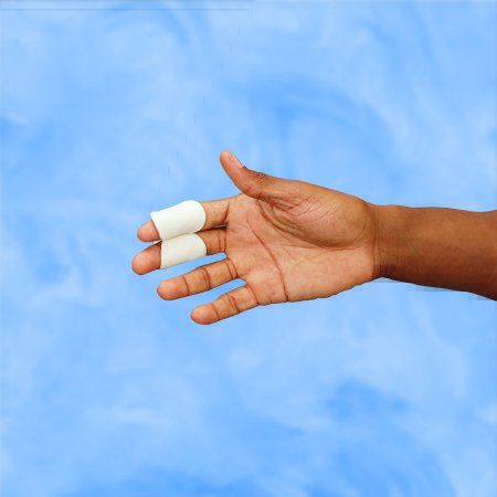Picture of Finger Splint DeRoyal® One Size Fits Most Hook and Loop Closure Left Hand Tan804