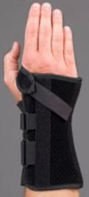 Picture of Wrist Brace V-Strap™ Aluminum / Felt / Vetstretch Right Hand Black 2X-Large223257