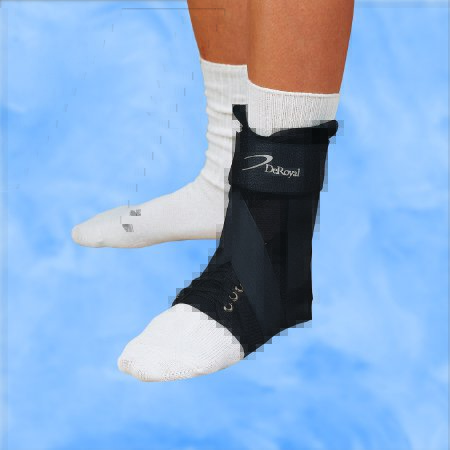 Picture of Ankle Splint DeRoyal® Large Lace-Up Male 10-1/2 to 12 / Female 11-1/2 to 13 Right AnkleAB2801-26