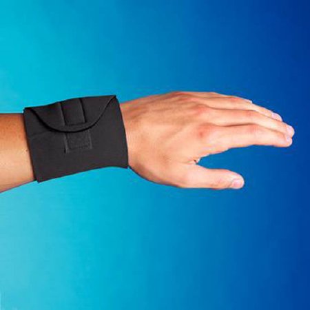 Picture of Wrist Support Sammons Preston® Universal Wraparound / Wristlet Neoprene / Nylon Left or Right Wrist Black One Size Fits Most780701