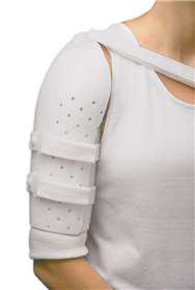 Picture of Over-the-Shoulder Humeral Fracture Brace AliMed® Miami Neutral Hook and Loop Strap Closure Medium510536