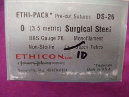 Picture of Suture without Needle ETHI-PACK™ Stainless Steel Nonabsorbable Uncoated Size 2 18 Inch SutureDS24
