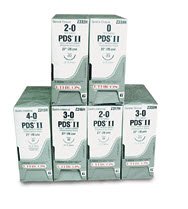Picture of Suture with Needle PDS™ II Absorbable Uncoated Violet Suture Monofilament Polydioxanone Size 0 27 Inch Suture 1-Needle 26 mm Length 1/2 Circle Reverse Cutting NeedleZ970H
