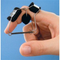 Picture of Finger Knuckle Bender Splint Bunnell™ Adult Medium Left Hand Black / Silver5572
