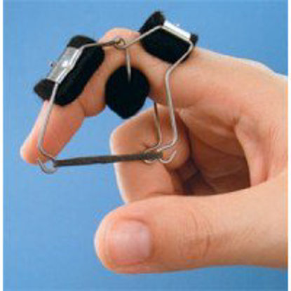 Picture of Finger Knuckle Bender Splint Bunnell™ Adult Medium Left Hand Black / Silver5572