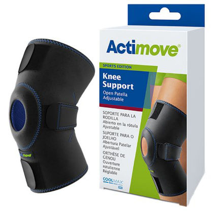 Picture of Knee Support Actimove® Sports Edition One Size Fits Most Pull-On / Hook and Loop Strap Closure 11-1/2 to 16-1/8 Inch Knee Circumference Left or Right Knee7559310