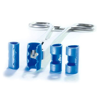 Picture of Raney Style Scalp Clip Plastic Medium Blue Clip 10 ClipsFF015P