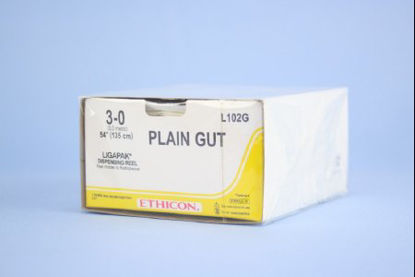 Picture of Ligating Reel with Suture LigaPak™ Plain Gut Absorbable Uncoated Size 3 - 0 54 Inch SutureL102G