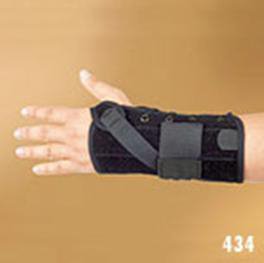 Picture of Wrist Brace Aluminum / Poly-Felt / Suede Left Hand Black X-Small434B-LT-XS
