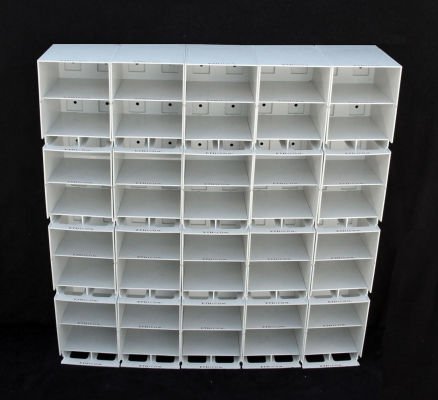 Picture of Suture Storage Rack Dispenser Rack Dispenser Rack 25-3/4 X 5-3/4 X 27 Inch, 20 Modules, 10 Back Plates, 20 Module Clips, 30 Divider Panels, Wall MountMR20