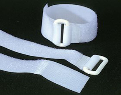 Picture of Securing Strap Alimed® D-Ring, 1 X 10 Inch, White, Hook and Loop7055