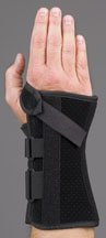 Picture of Wrist Brace V-Strap™ Aluminum / Felt / Vetstretch Left Hand Black 2X-Small223249