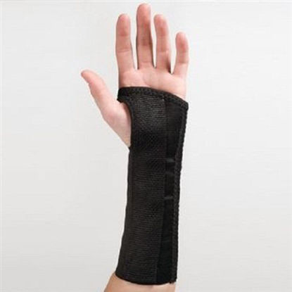 Picture of Wrist Support without Wrist Strap Rolyan® AlignRite™ Cotton / Rubber Right Hand Black Medium081604131