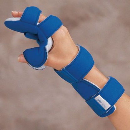 Picture of Resting Hand Splint Air Soft™ Aluminum / Fabric Right Hand Blue Large55462306