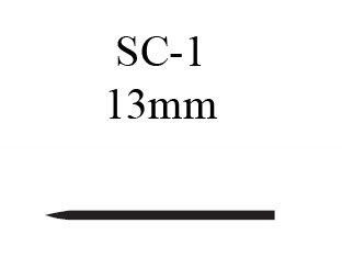 Picture of Suture with Needle Coated Vicryl™ Absorbable Coated Undyed Suture Braided Polyglactin 910 Size 5 - 0 18 Inch Suture 1-Needle 13 mm Length Straight Conventional Cutting NeedleDC340